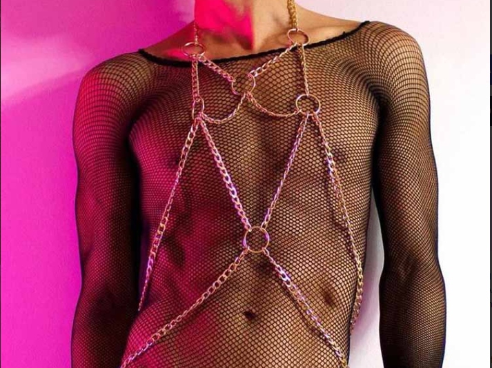 a fashion body chain harness